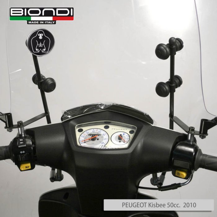 Kit Attacchi per schermi Parabrezza – PEUGEOT Kisbee 50cc. 2010-2024, Kisbee S 50 2025