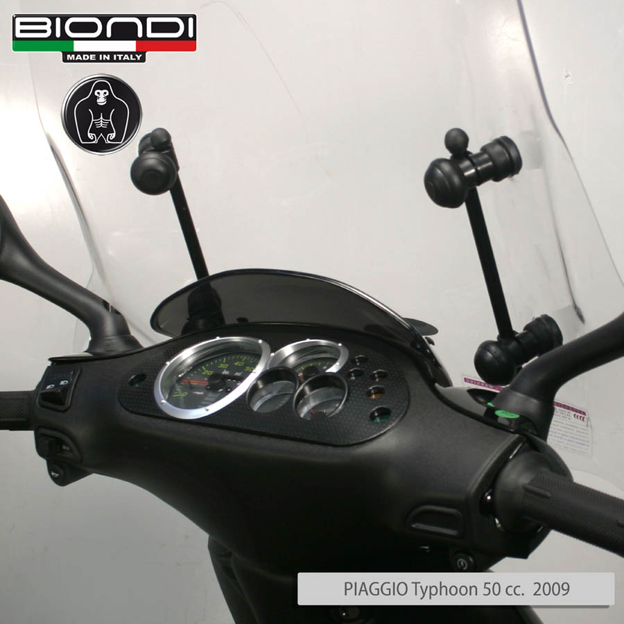 Kit Attacchi per schermi Parabrezza - PIAGGIO Typhoon 50 cc. 2009
