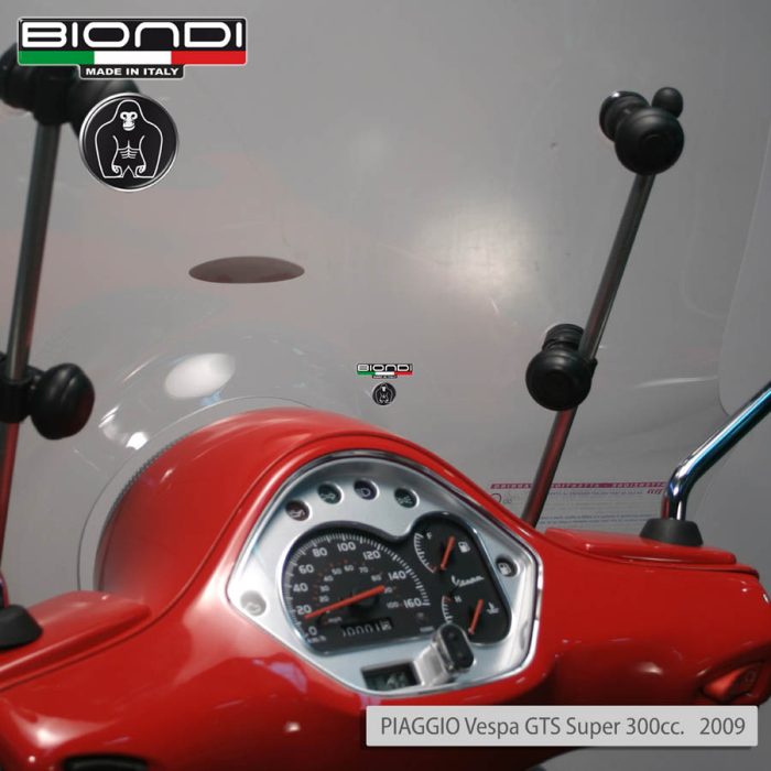 Mounting Kit for Screens – PIAGGIO Vespa GTS Super 125ie/300cc. 2008-2022, Vespa LX 1250cc.3V 2005-2007, Vespa LX 50/125/150cc. 2005-2008