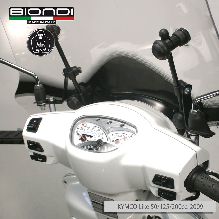 Kit Attacchi per schermi Parabrezza - KYMCO Like 50/125/200 cc. 2009