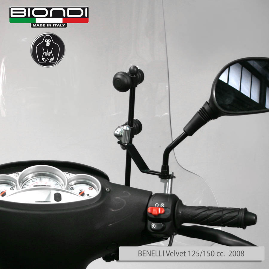 Kit Attacchi per schermi Parabrezza - BENELLI Velvet 125/150cc. 2008