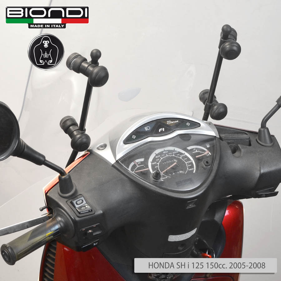Kit Attacchi per schermi Parabrezza per schermi linea Club/LittleClub/Z../Pro- HONDA SHi 125/150cc. 2005-2008
