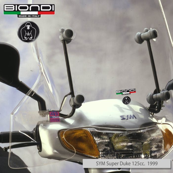 Kit Attacchi per schermi Parabrezza - HONDA SH 125/150cc. 2001-2004, FAAM Roller Elettrico 2003, SYM Attila 125/150cc. 1999, New Duke 125cc. 2004, Super Duke 125cc. 2003