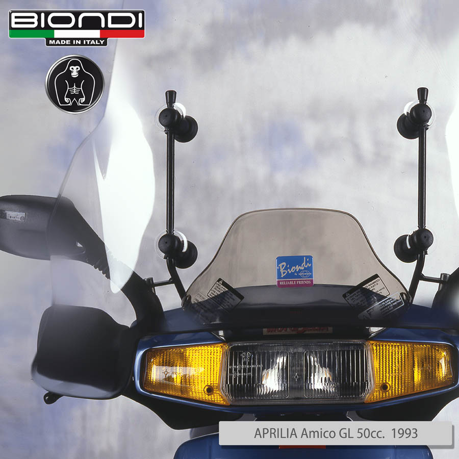 Kit Attacchi per schermi Parabrezza – APRILIA Amico, Aprilia SR (1992-1996) – Replica (1993/1994) – Urban Kid (1993-1997) – Viper (1993-1994)