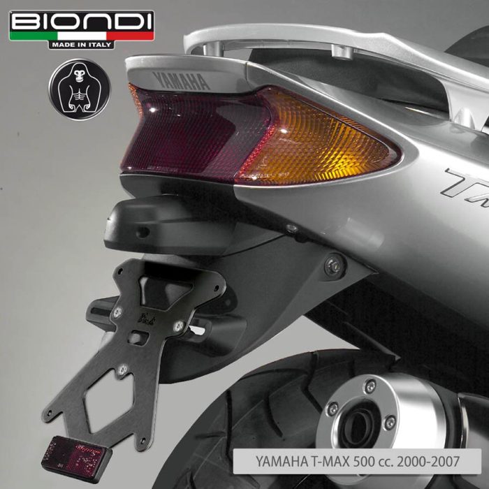 Sport Numberplate Holder (complete kit) - YAMAHA T-Max 500 cc.  2000-2007