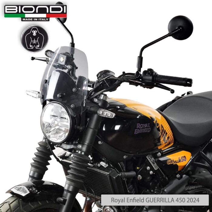 Cupolino Fumè Chiaro Mod. Sport (Kit di Montaggio incluso) –  Royal Enfield GUERRILLA 450 - 2024 ad oggi - immagine 3